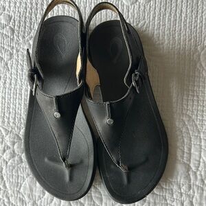 Black Leather Sandals